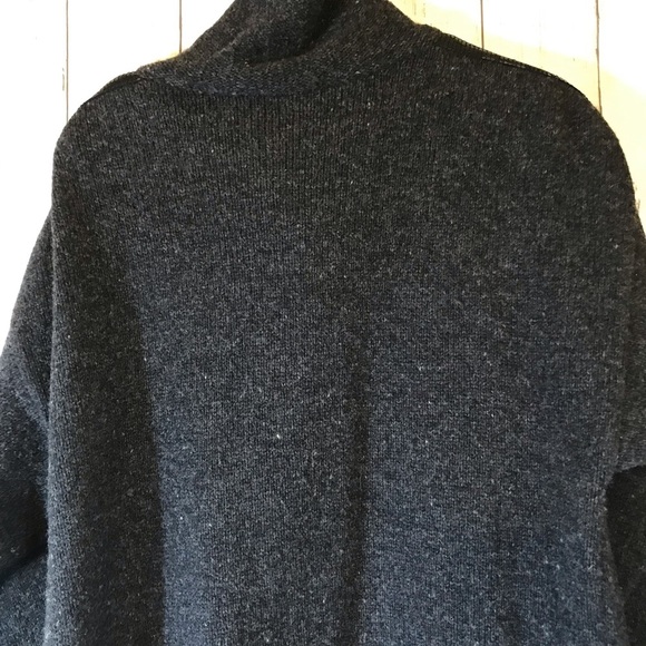 Soft Surroundings 100% Merino Wool Duster Cardigan Gray Sequin Sleeve - Picture 13 of 15